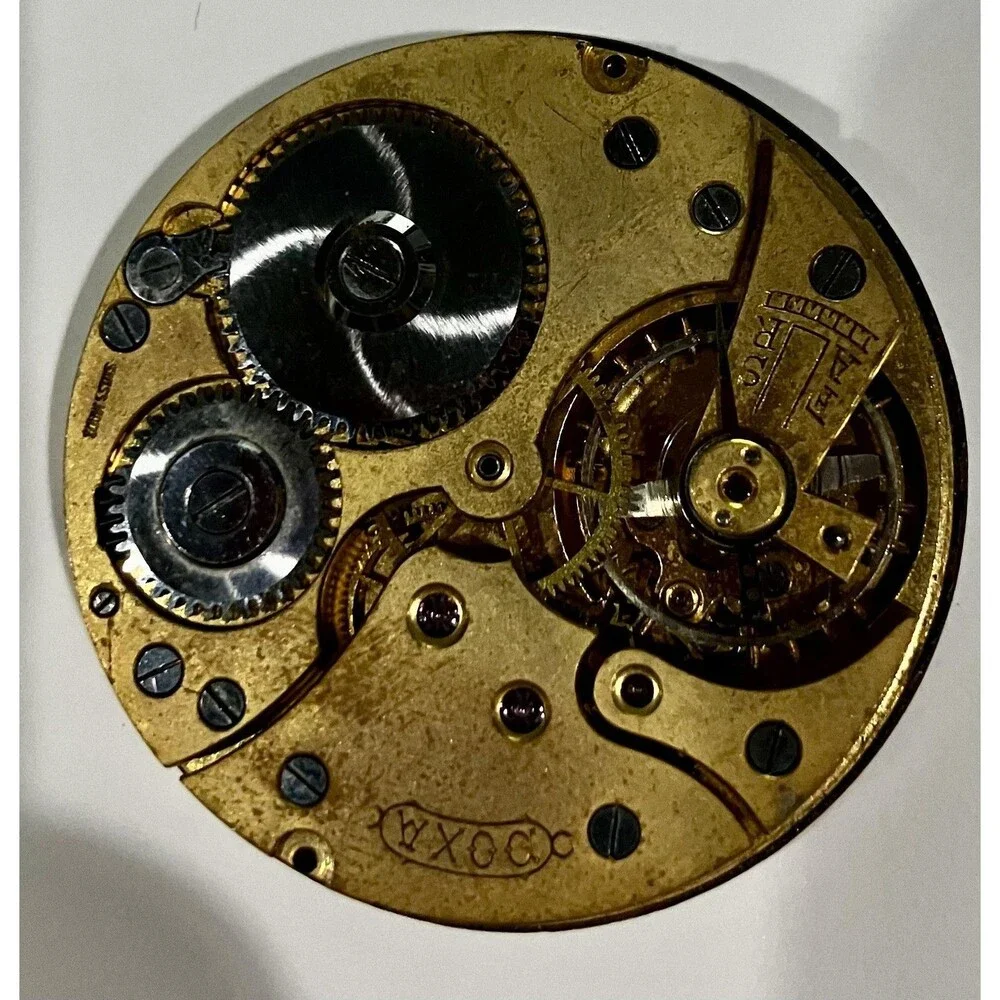 Vintage DOXA Pocket Watch White Enamel Dial Manual Wind Swiss Open Face